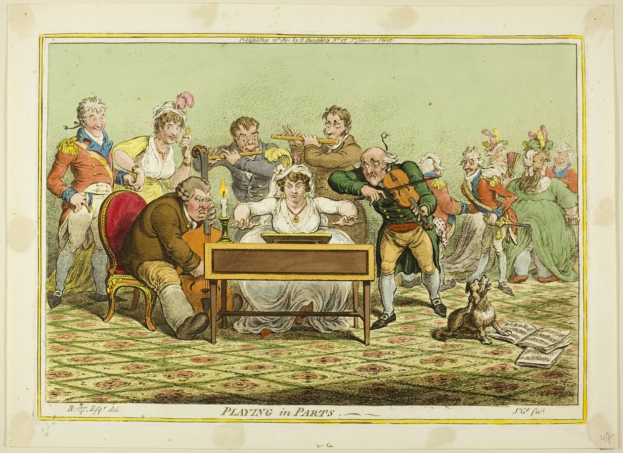 At spille i dele af James Gillray