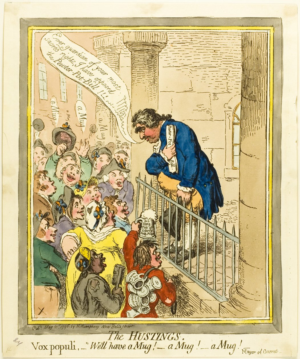 De mange møder af James Gillray