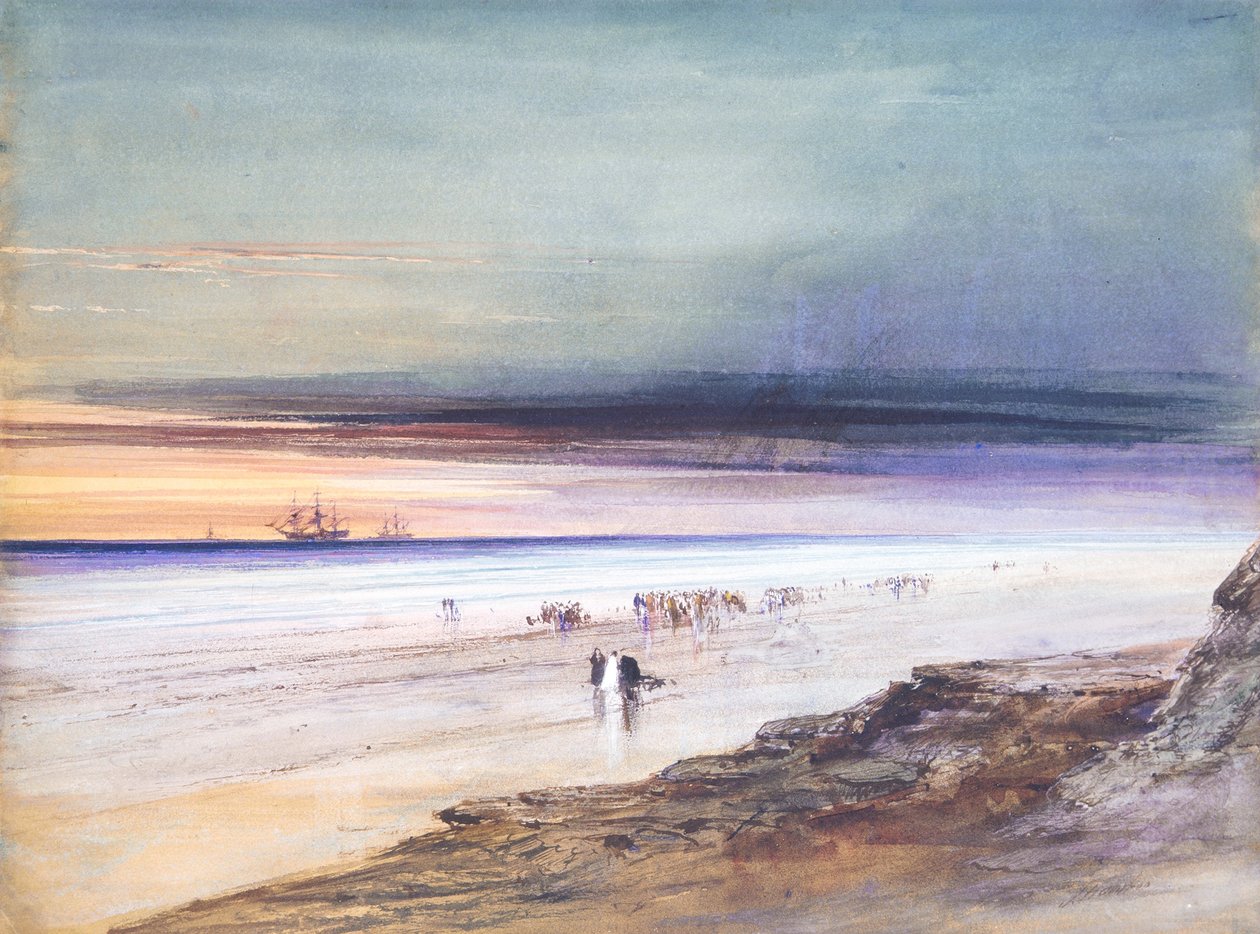 Strandscene, ca. 1865 af James Hamilton