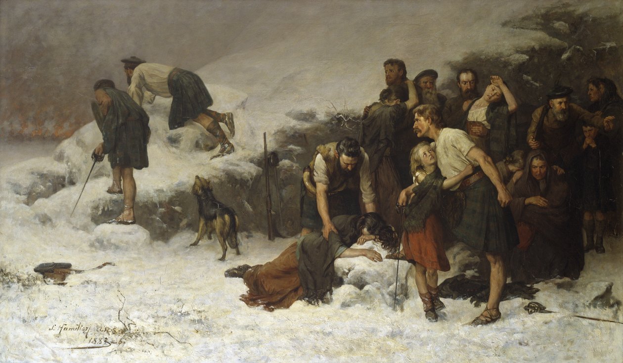 Massakren i Glencoe af James Hamilton