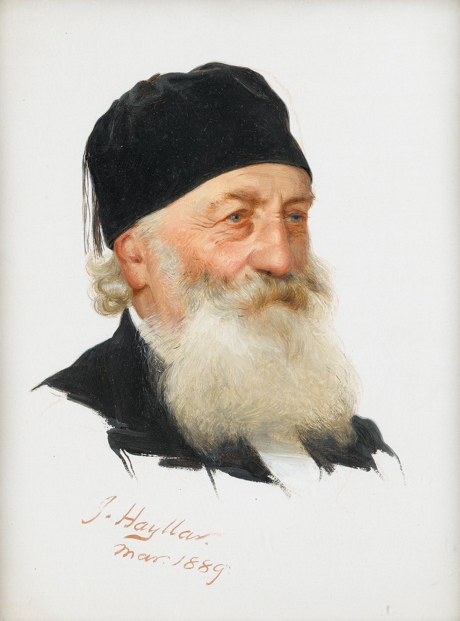 Studie af en skægget gentleman, 1889 af James Hayllar