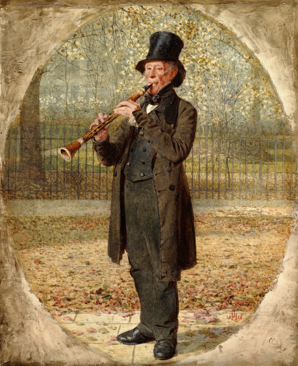 Den Vandrende Minstrel, 1858 af James Hayllar