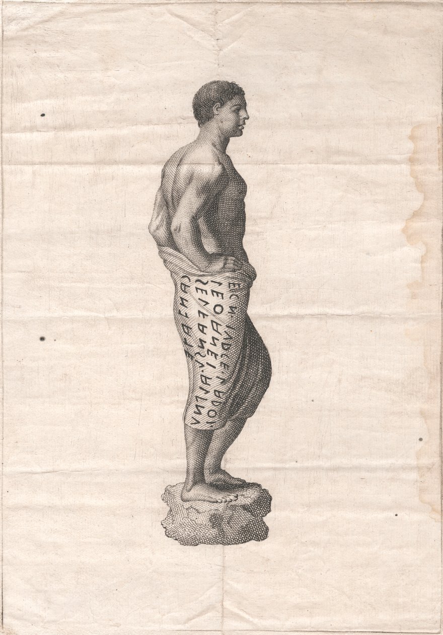 Statue af en mand af James Heath