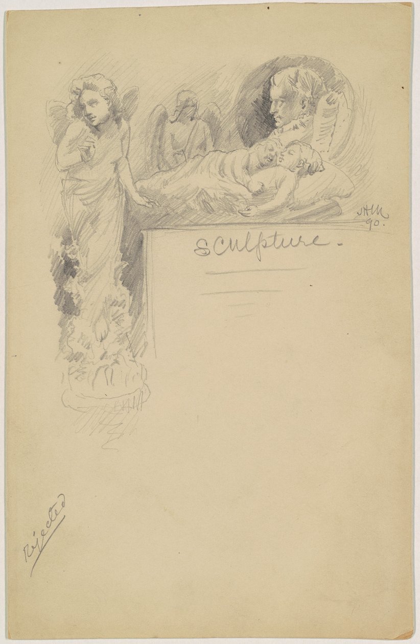 Studie til "Skulptur" af James Henry Moser