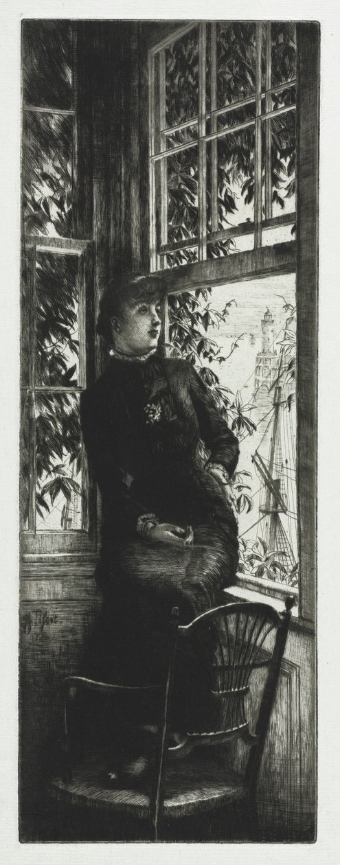 Ved kysten, 1880. af James Jacques Joseph Tissot