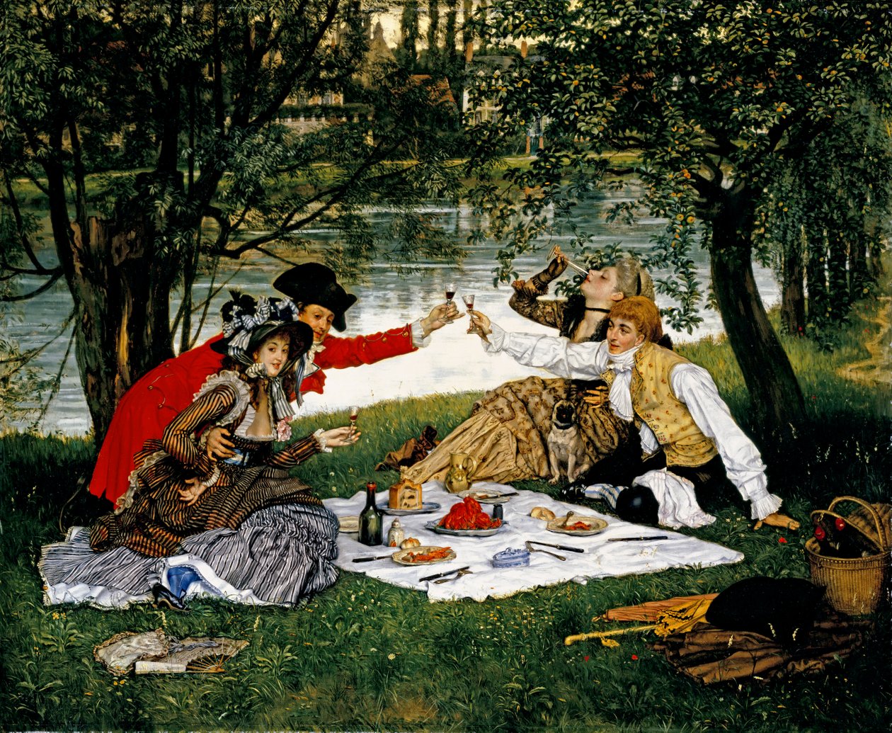 Part Square, 1870 af James Jacques Joseph Tissot