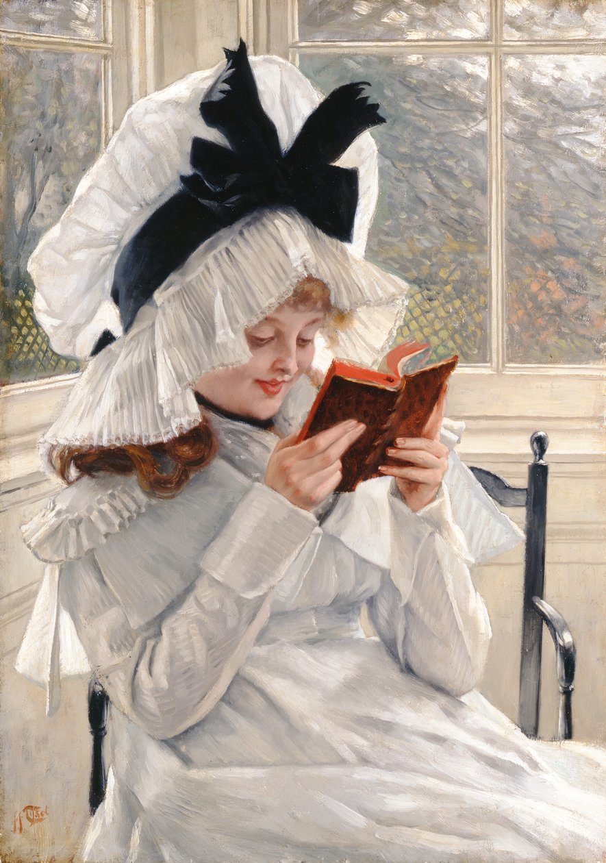 Læser en bog, 1872-73 af James Jacques Joseph Tissot
