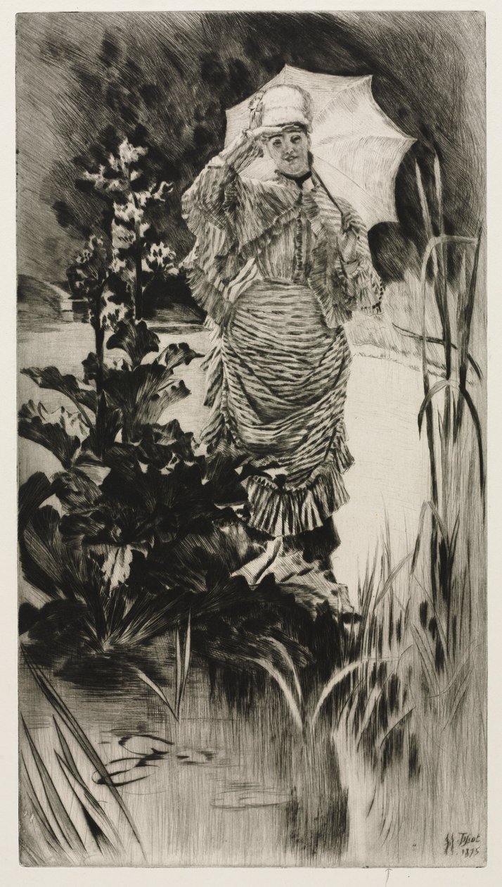 Forårsmorgen, 1875. af James Jacques Joseph Tissot