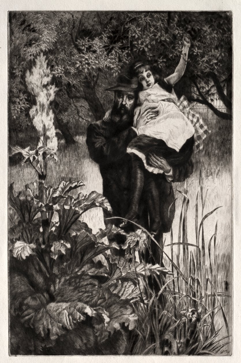 The Widower (ætsning og koldnål) af James Jacques Joseph Tissot