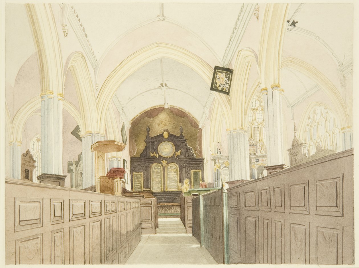 Interiør af Peterskirken af James Johnson