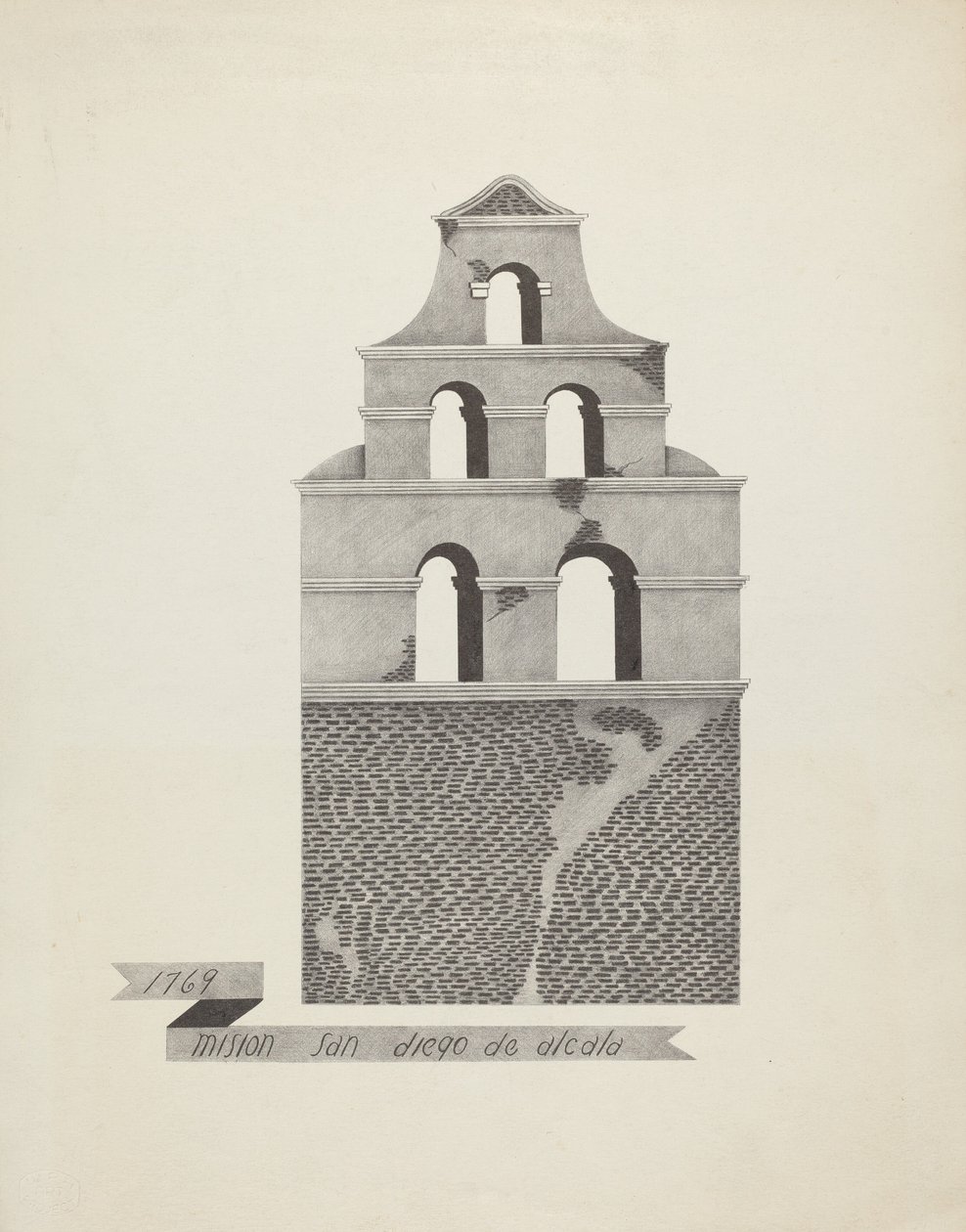 Mission San Diego de Alcala af James Jones