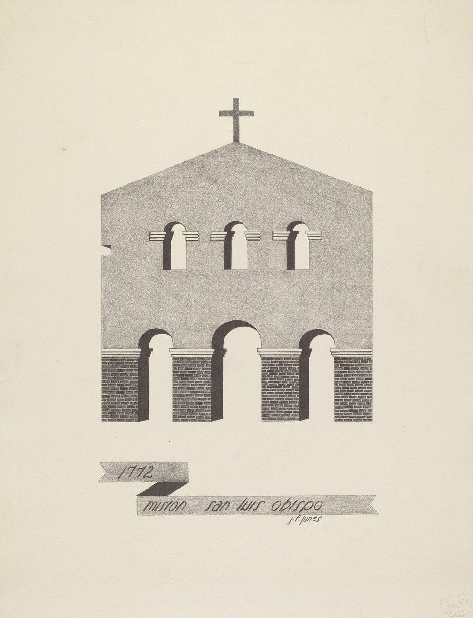 Mission San Luis Obispo af James Jones