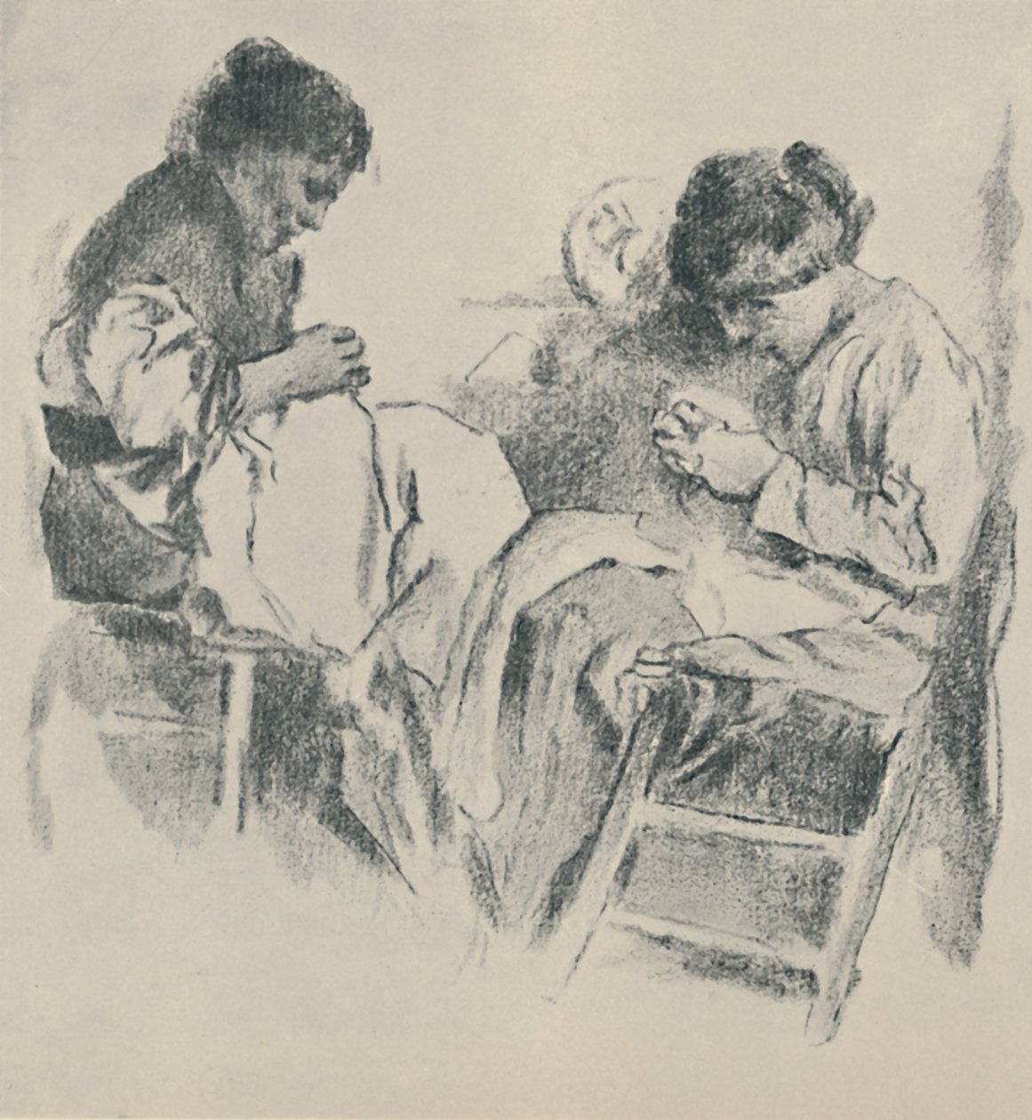 Spanske syersker, 1919 af James Kerr Lawson