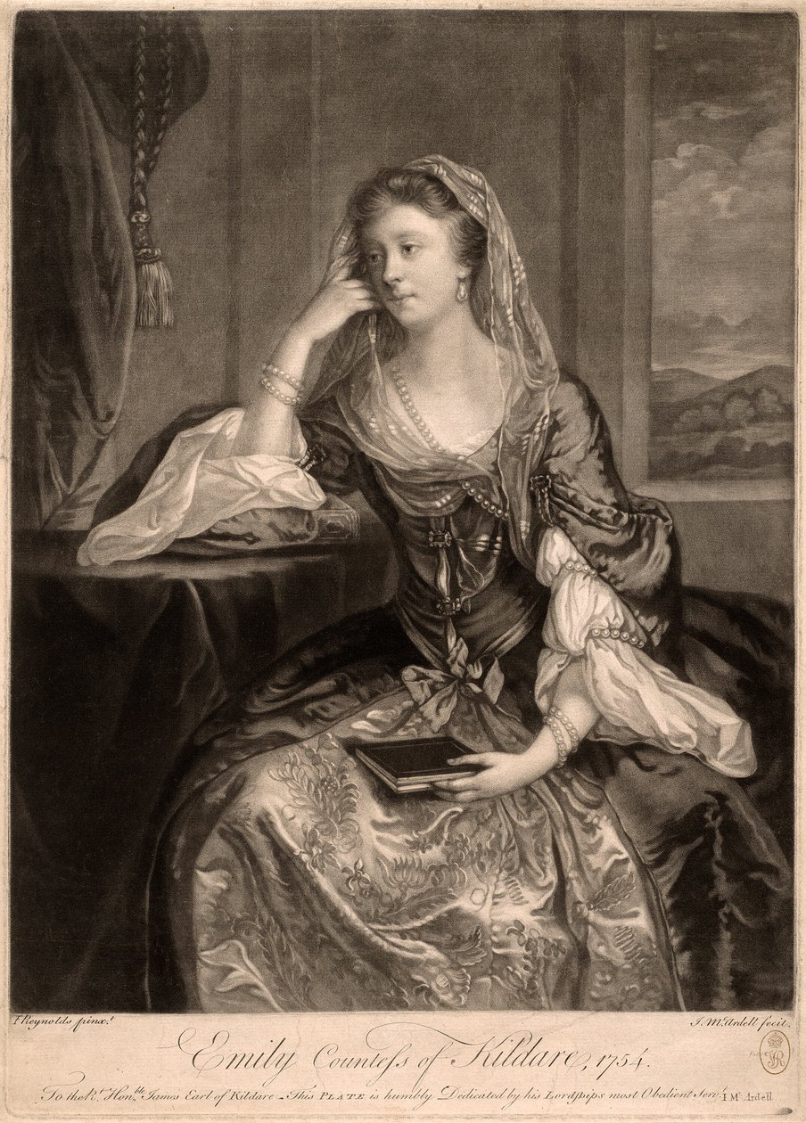 Emily, grevinde af Kildare af James MacArdell