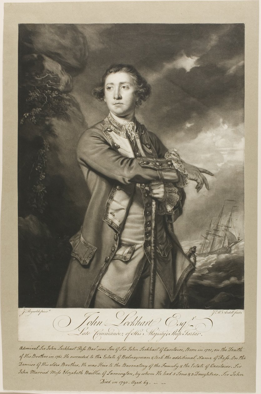 Portræt af John Lockhart, Esquire af James MacArdell