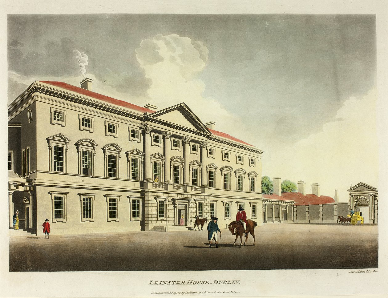 Leinster House, Dublin af James Malton
