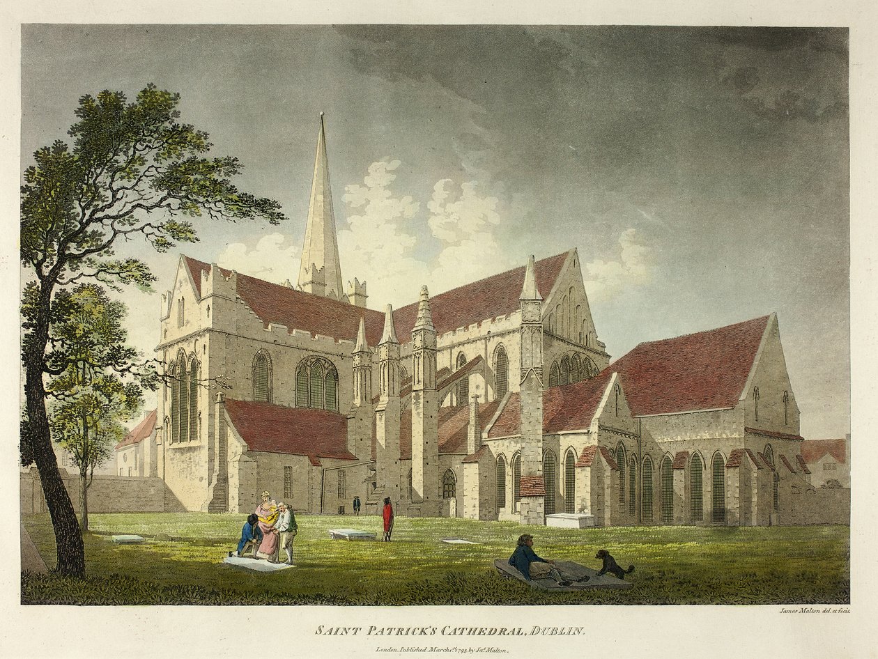 Sankt Patricks katedral, Dublin af James Malton