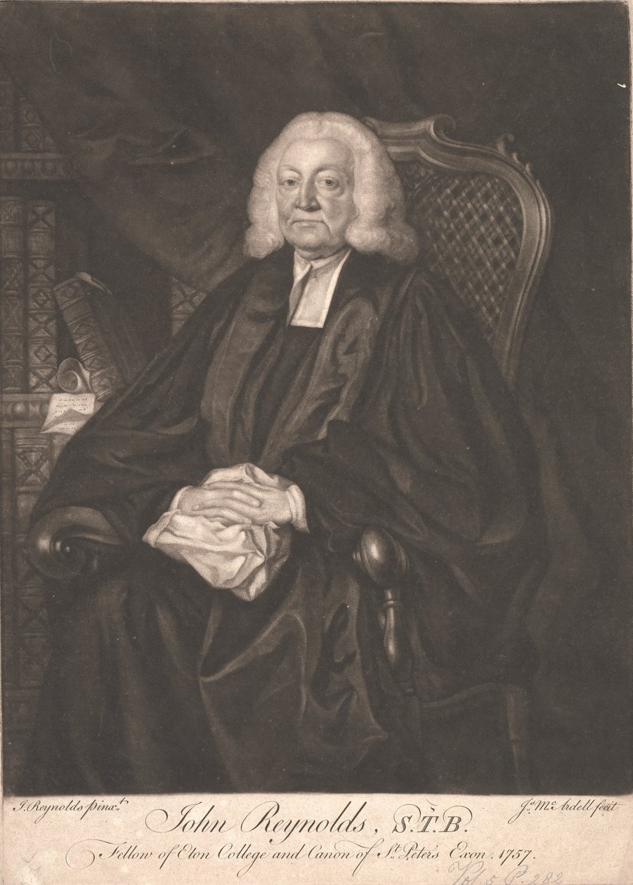 Dr. John Reynolds, S.T.B. af James McArdell