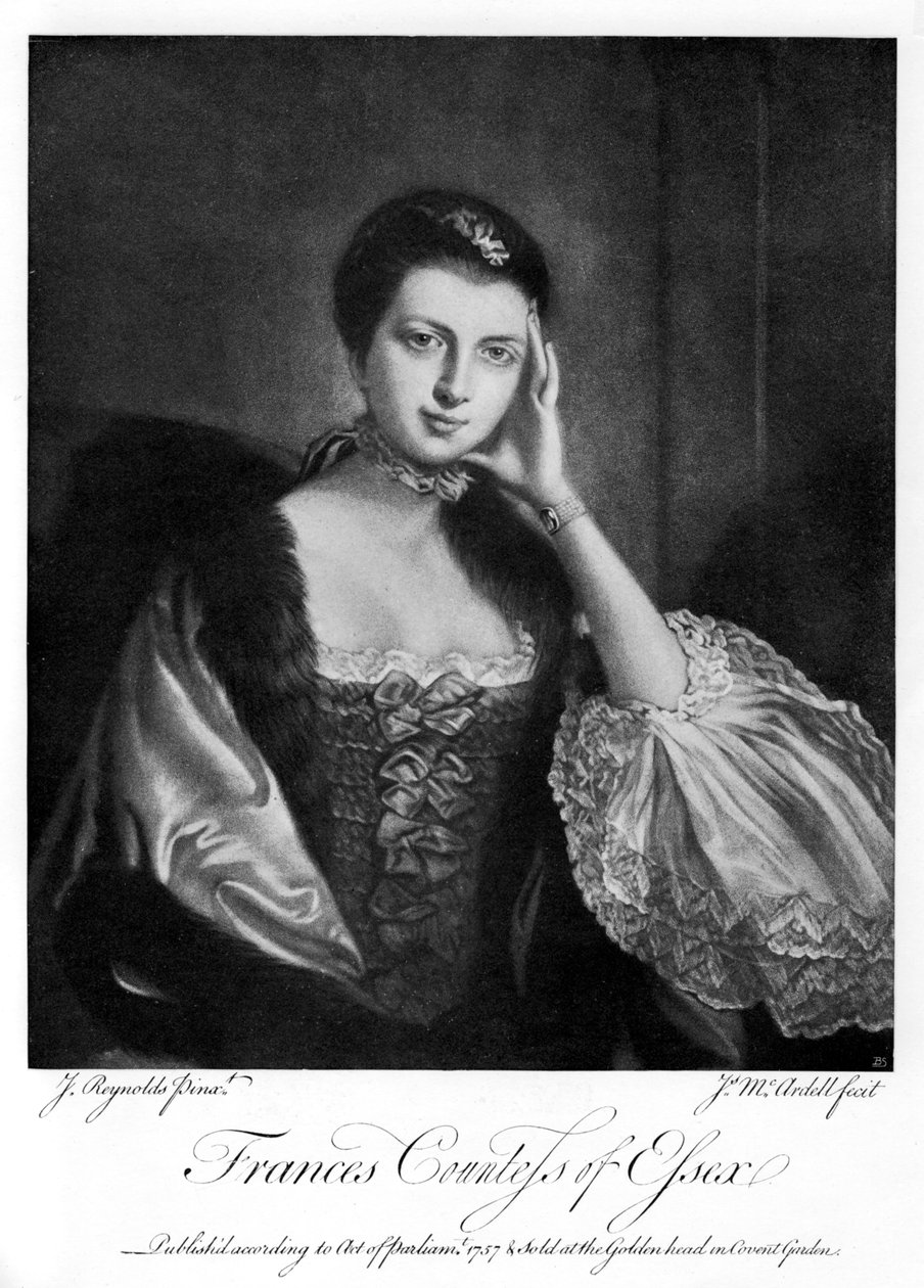 Frances, grevinde af Essex, 1757, 1905 af James McArdell