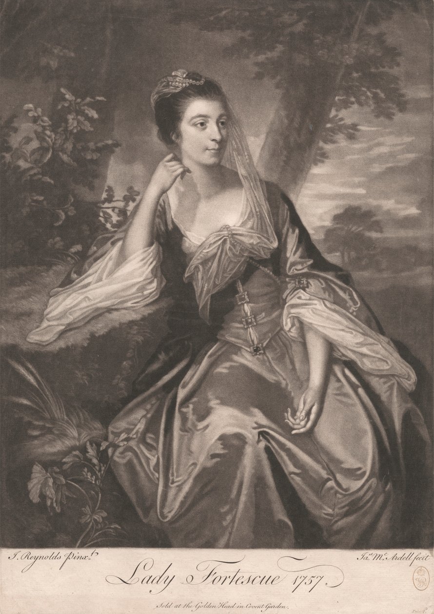 Lady Fortescue af James McArdell