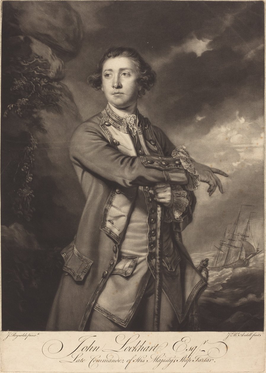 James Lockhart af James McArdell after Sir Joshua Reynolds