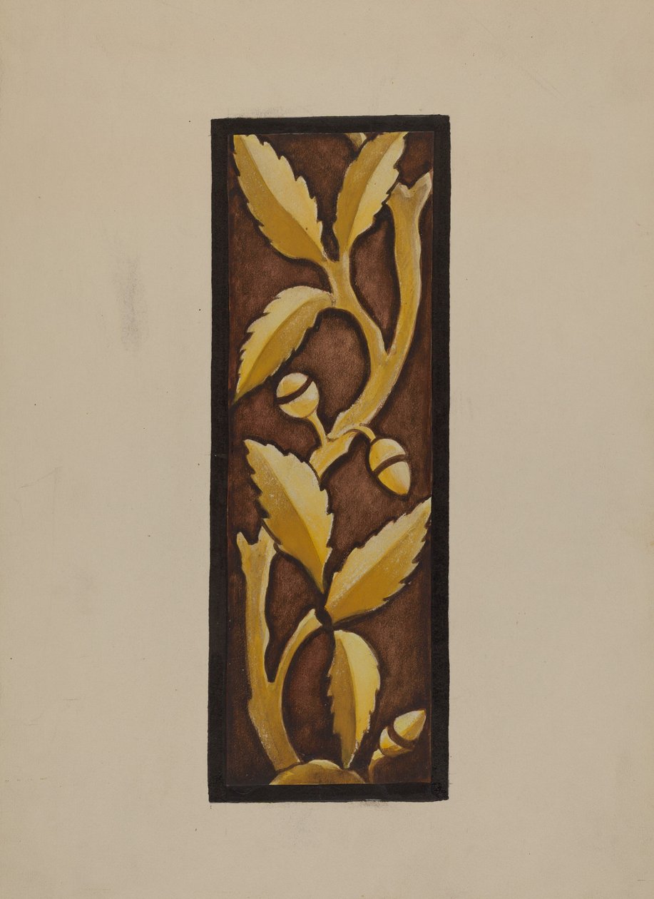 Malet glas - Sømandskirken, ca. 1937. af James McLellan