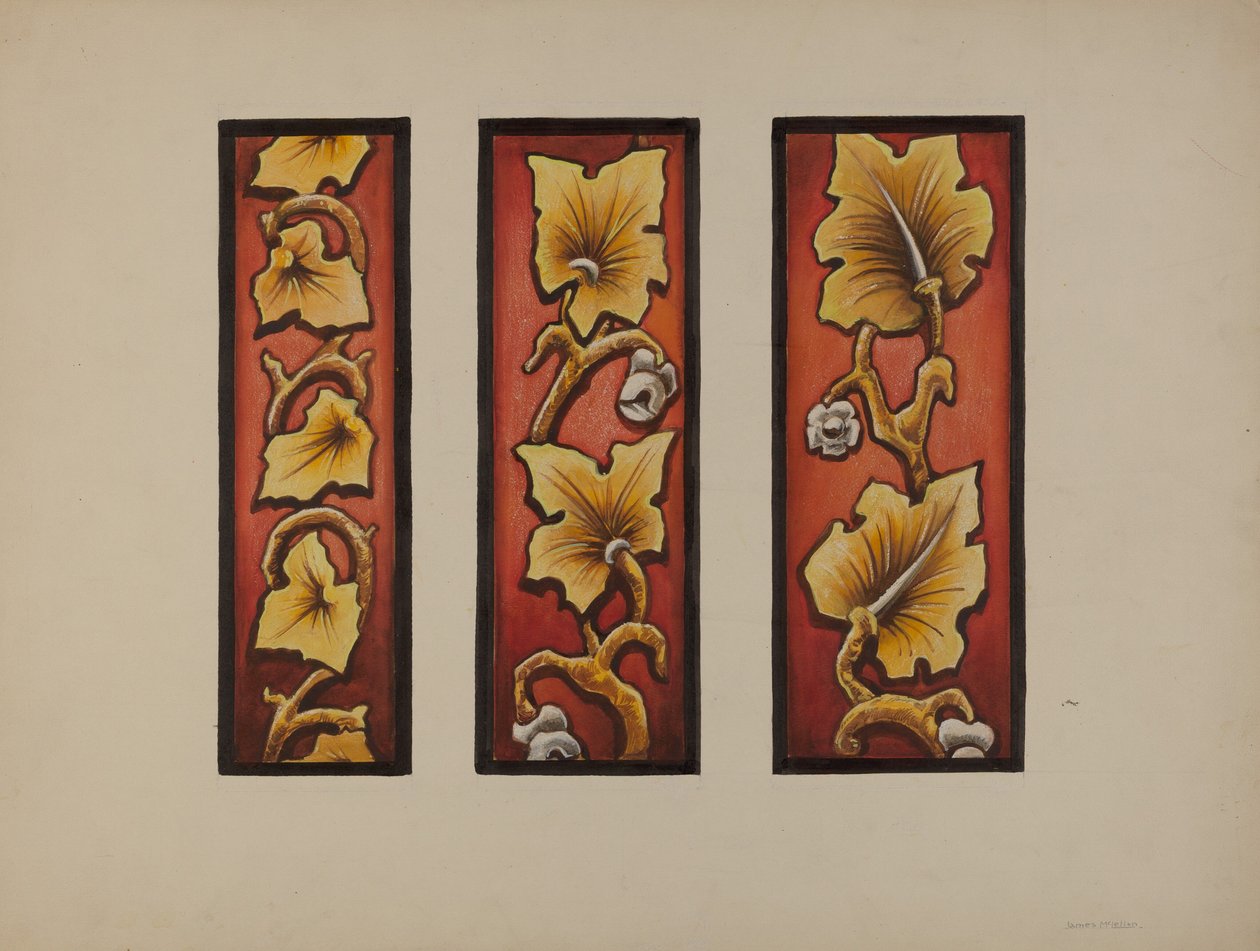 malet glas, ca. 1937. af James McLellan