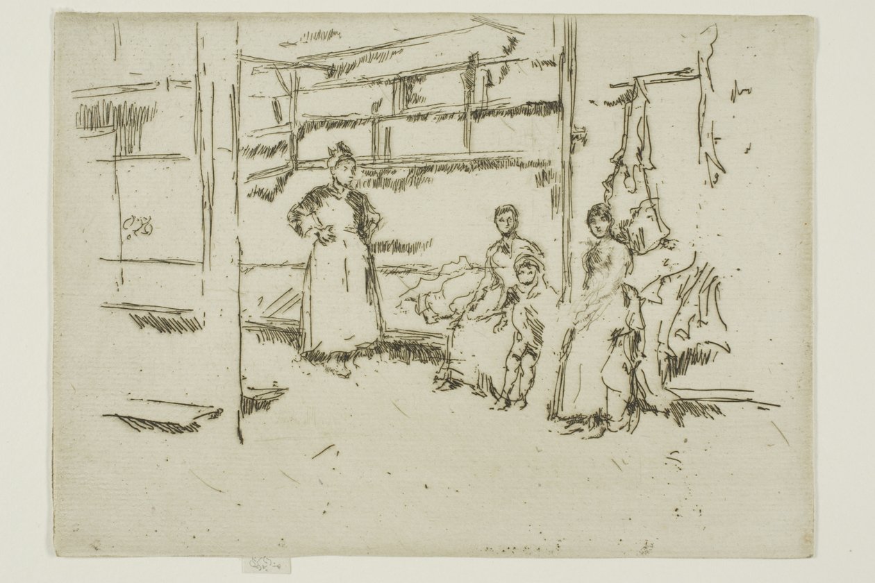 Efter salget, tøjbytte, Houndsditch af James Abbott McNeill Whistler