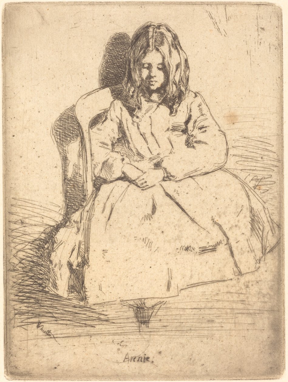 Annie siddende af James Abbott McNeill Whistler