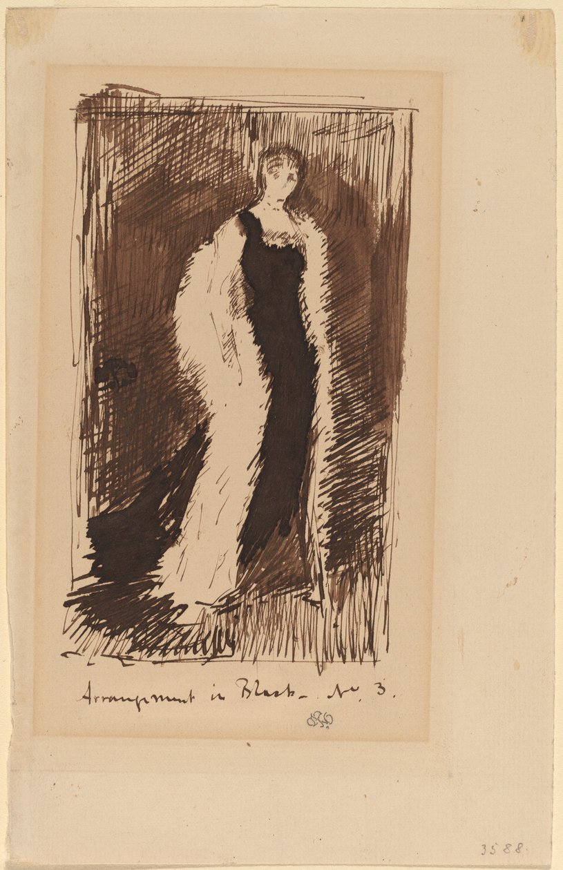 Arrangement i sort - nr.3 af James Abbott McNeill Whistler