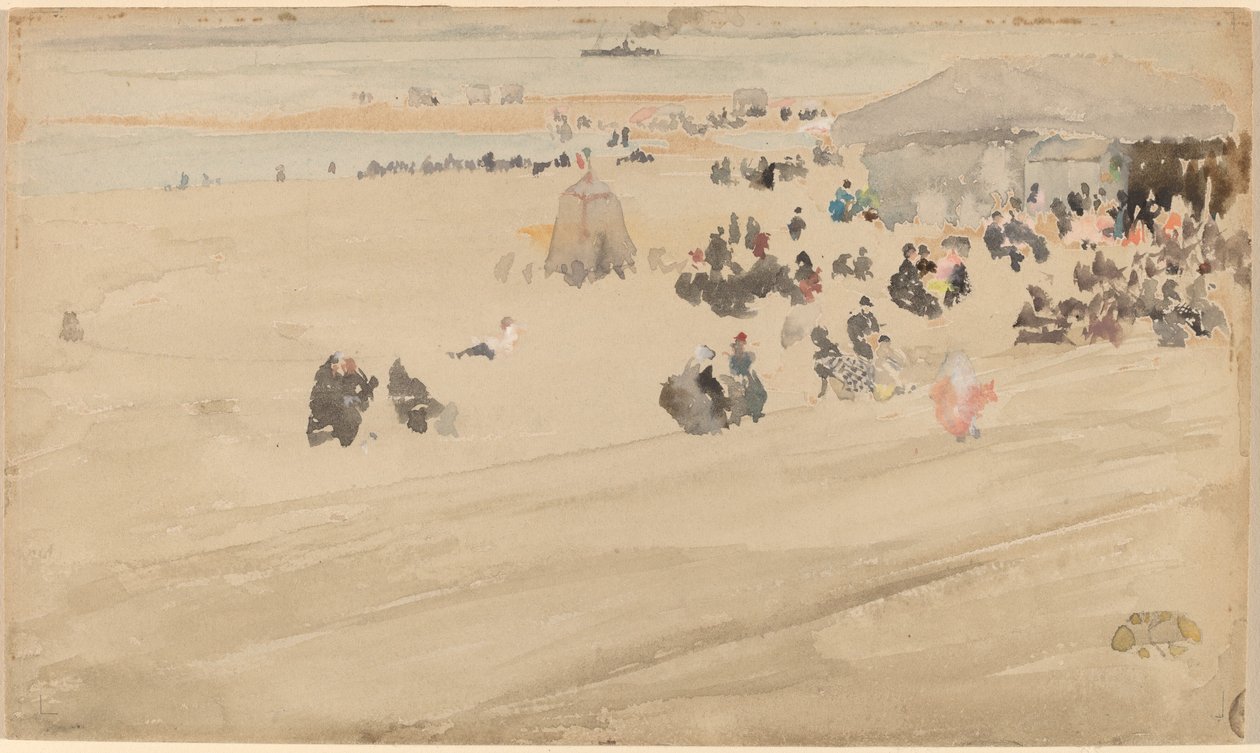 Strandscene af James Abbott McNeill Whistler