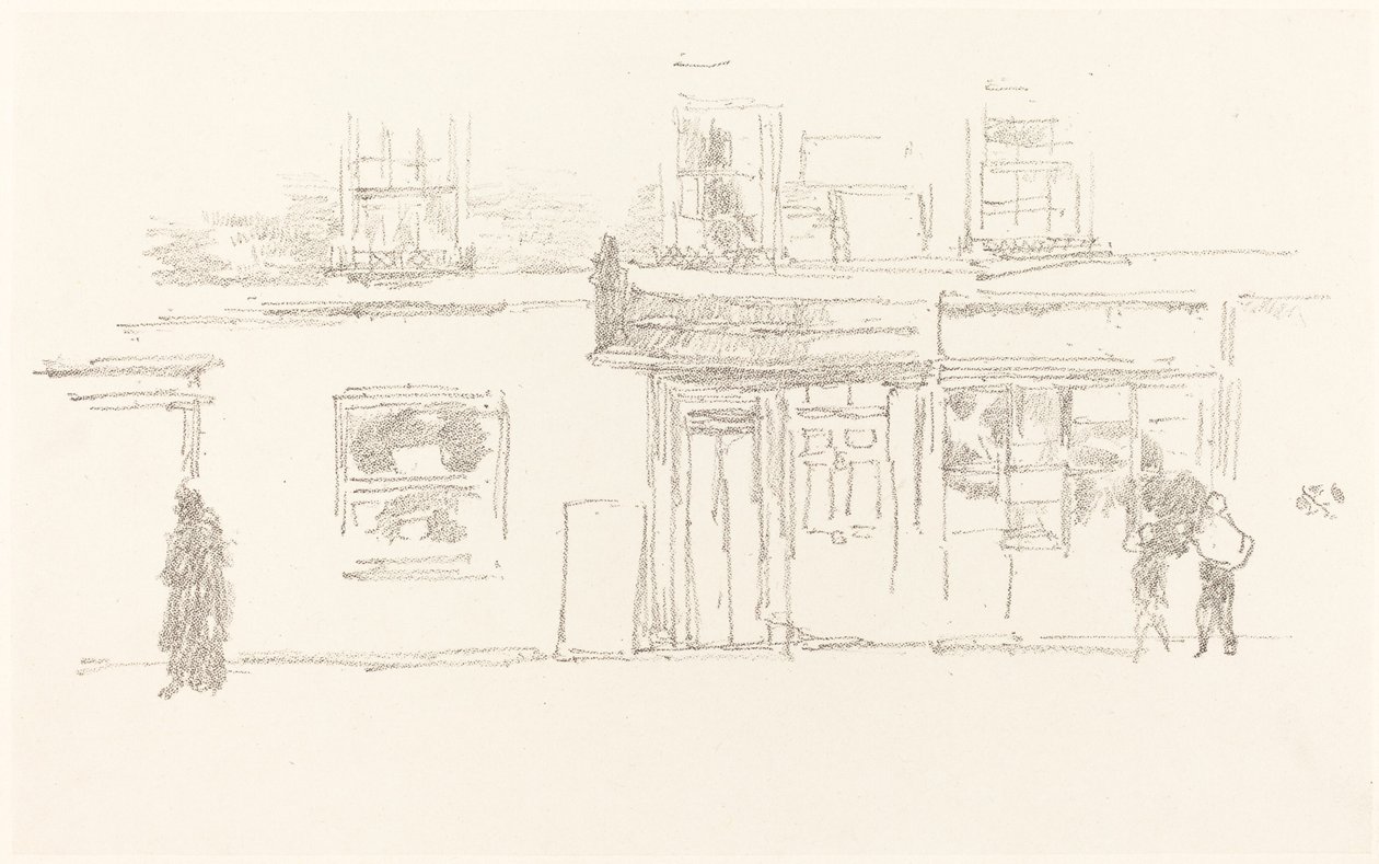 Chelsea butikker af James Abbott McNeill Whistler