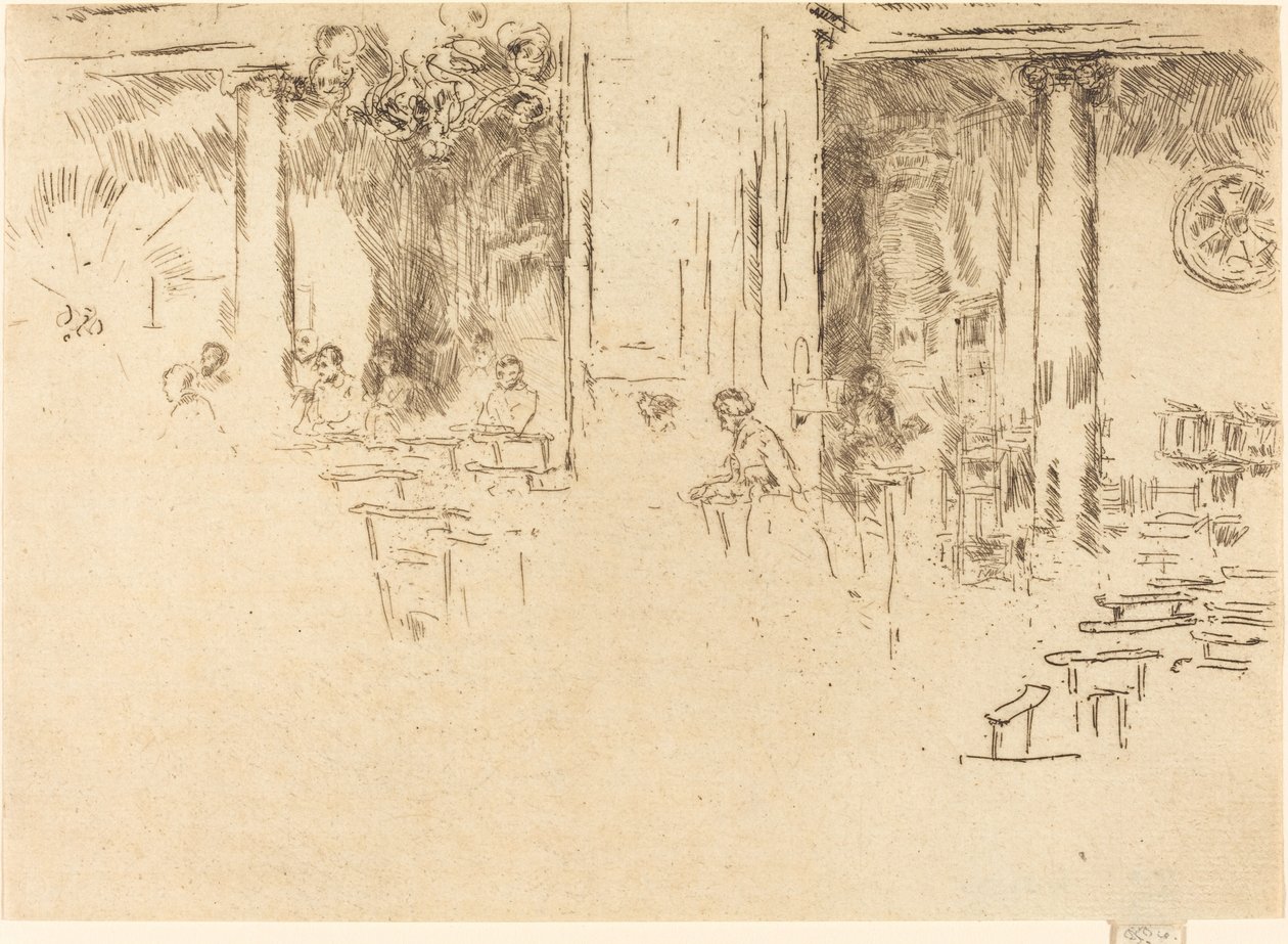 Kirke, Bruxelles af James Abbott McNeill Whistler