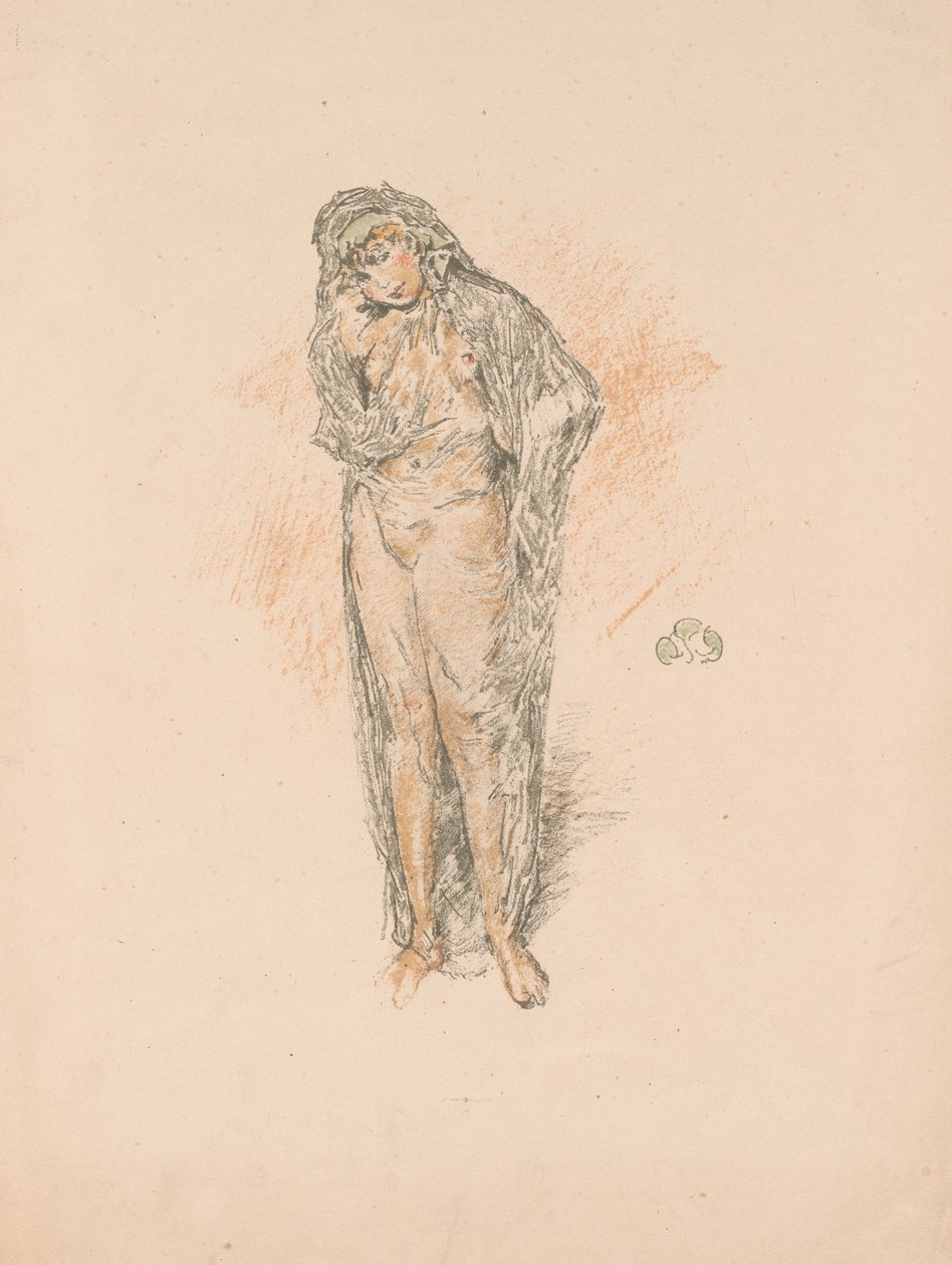 Draperet figur, stående af James Abbott McNeill Whistler