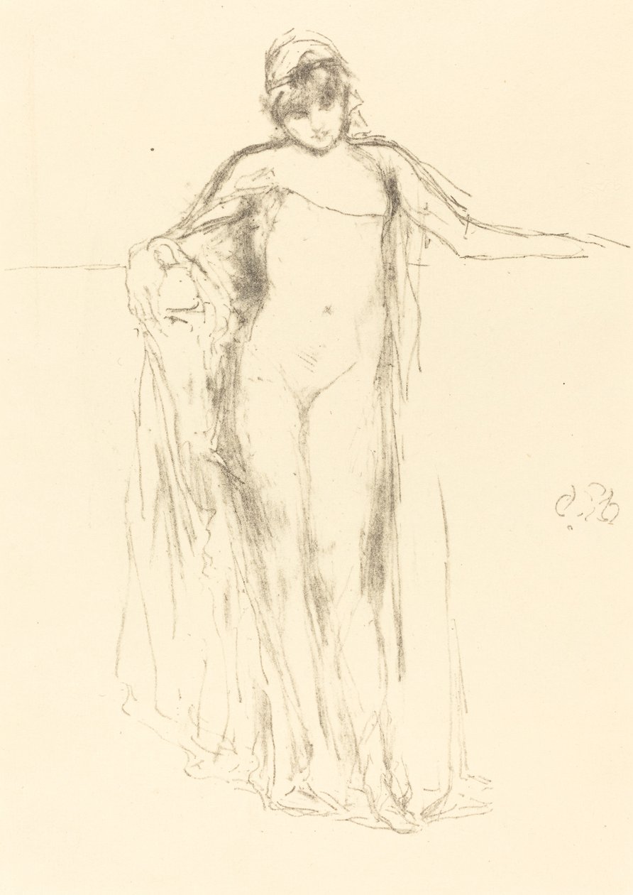 Draperet model, stående af James Abbott McNeill Whistler