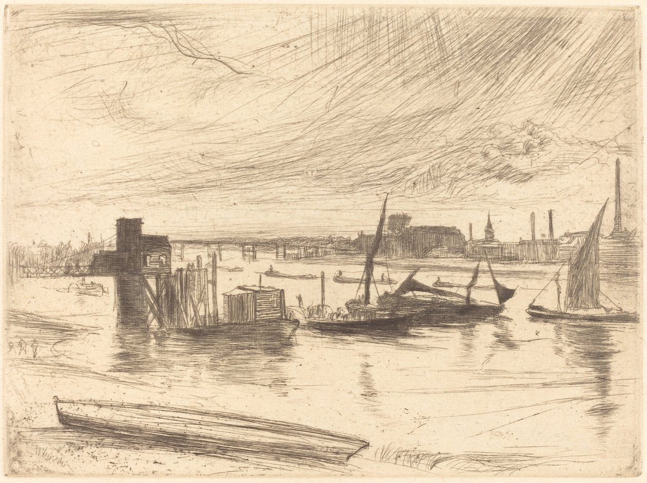 Tidlig morgen, Battersea af James Abbott McNeill Whistler