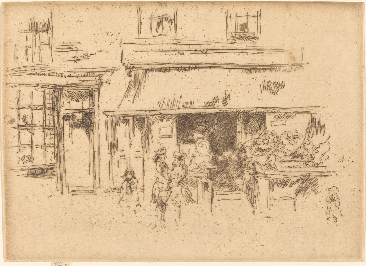 Exeter Street af James Abbott McNeill Whistler