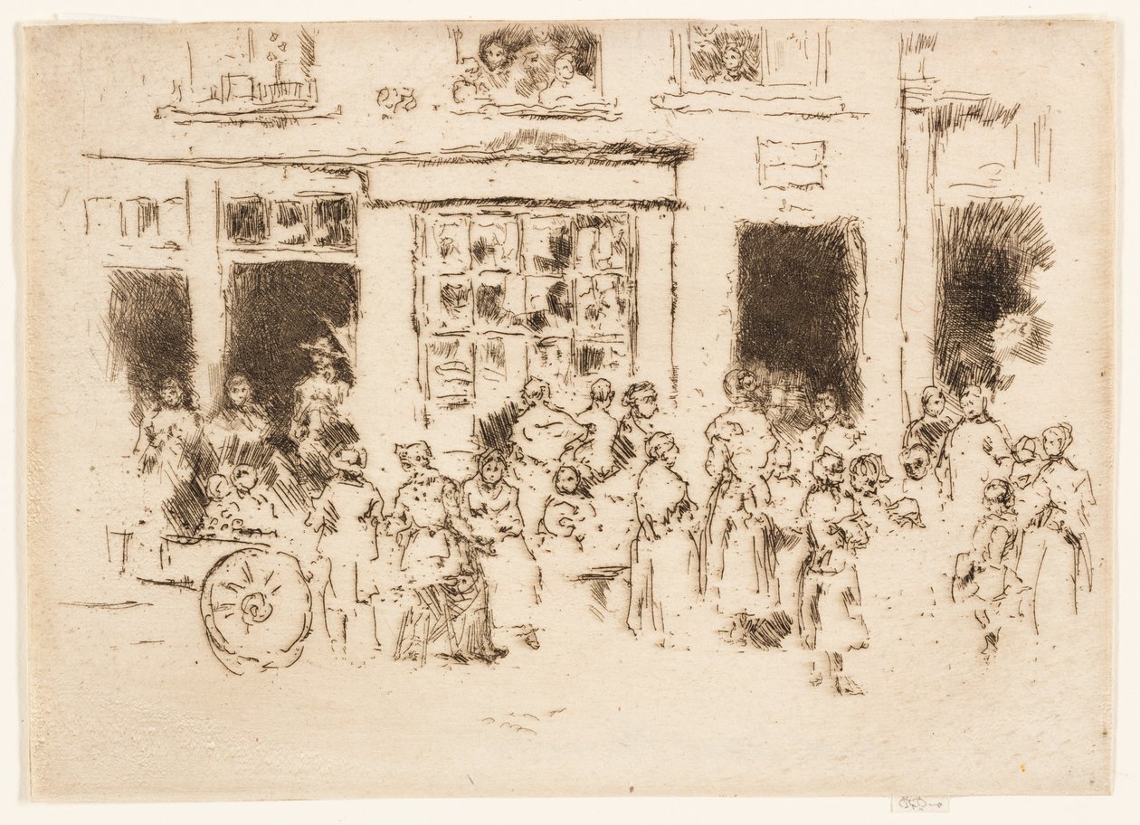 High Street, Bruxelles af James Abbott McNeill Whistler