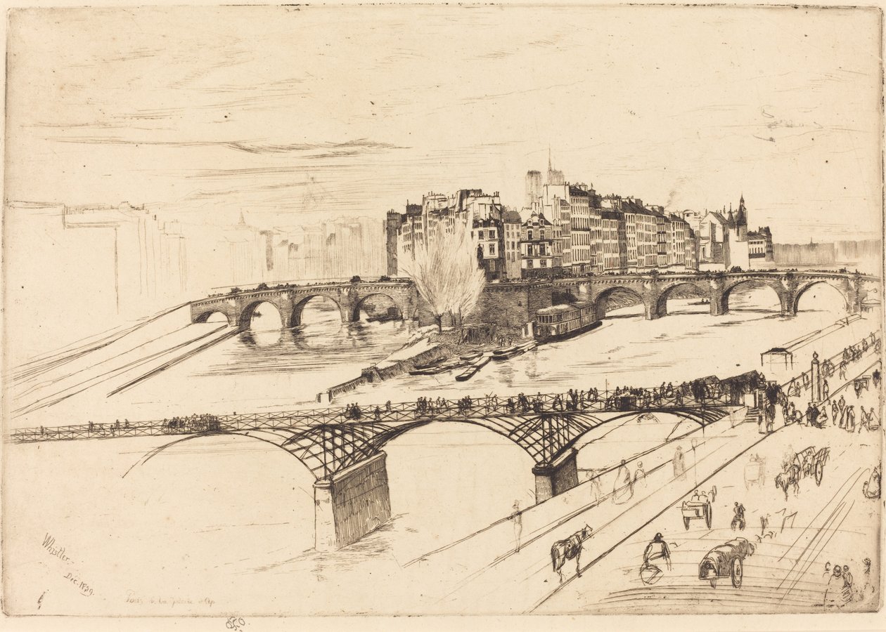 Isle of the Cite, Paris af James Abbott McNeill Whistler