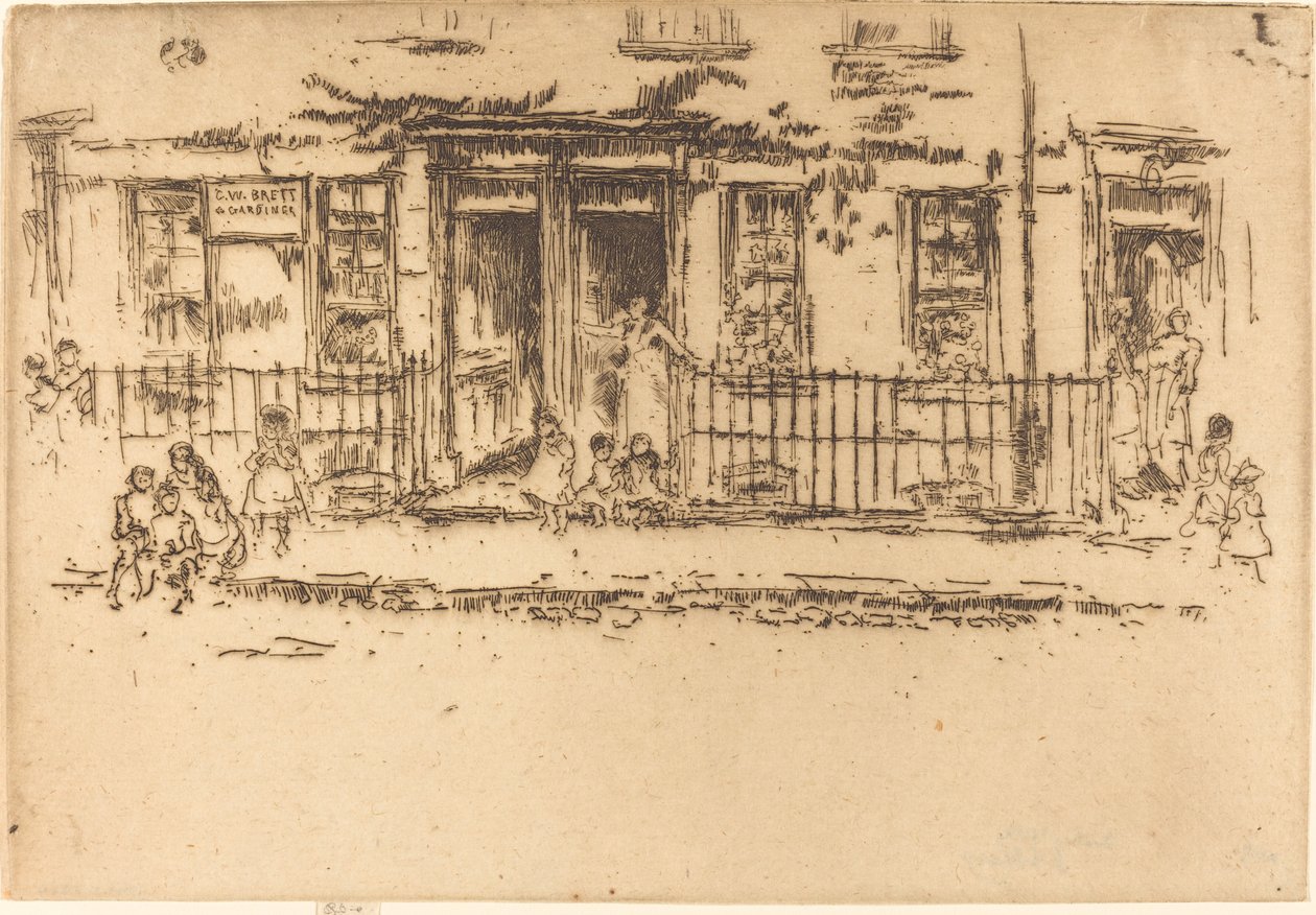 Justice Walk - Chelsea af James Abbott McNeill Whistler