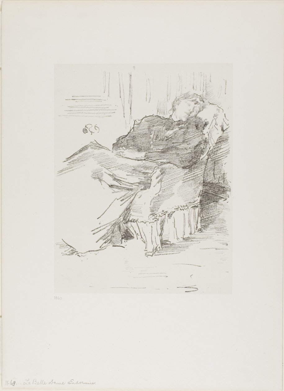 Den smukke sovende dame af James Abbott McNeill Whistler