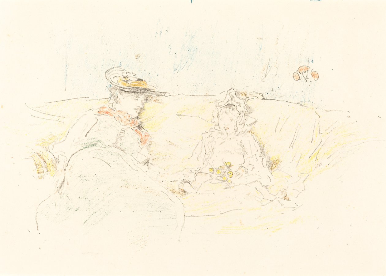Dame og Barn af James Abbott McNeill Whistler