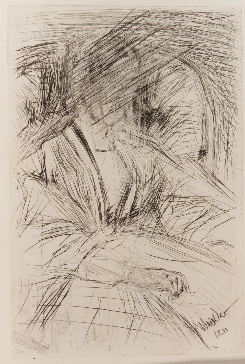 Dame i en lænestol af James Abbott McNeill Whistler