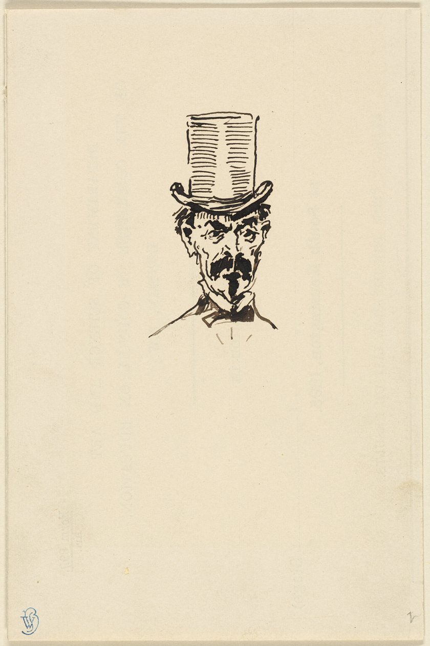 Mand med høj hat af James McNeill Whistler