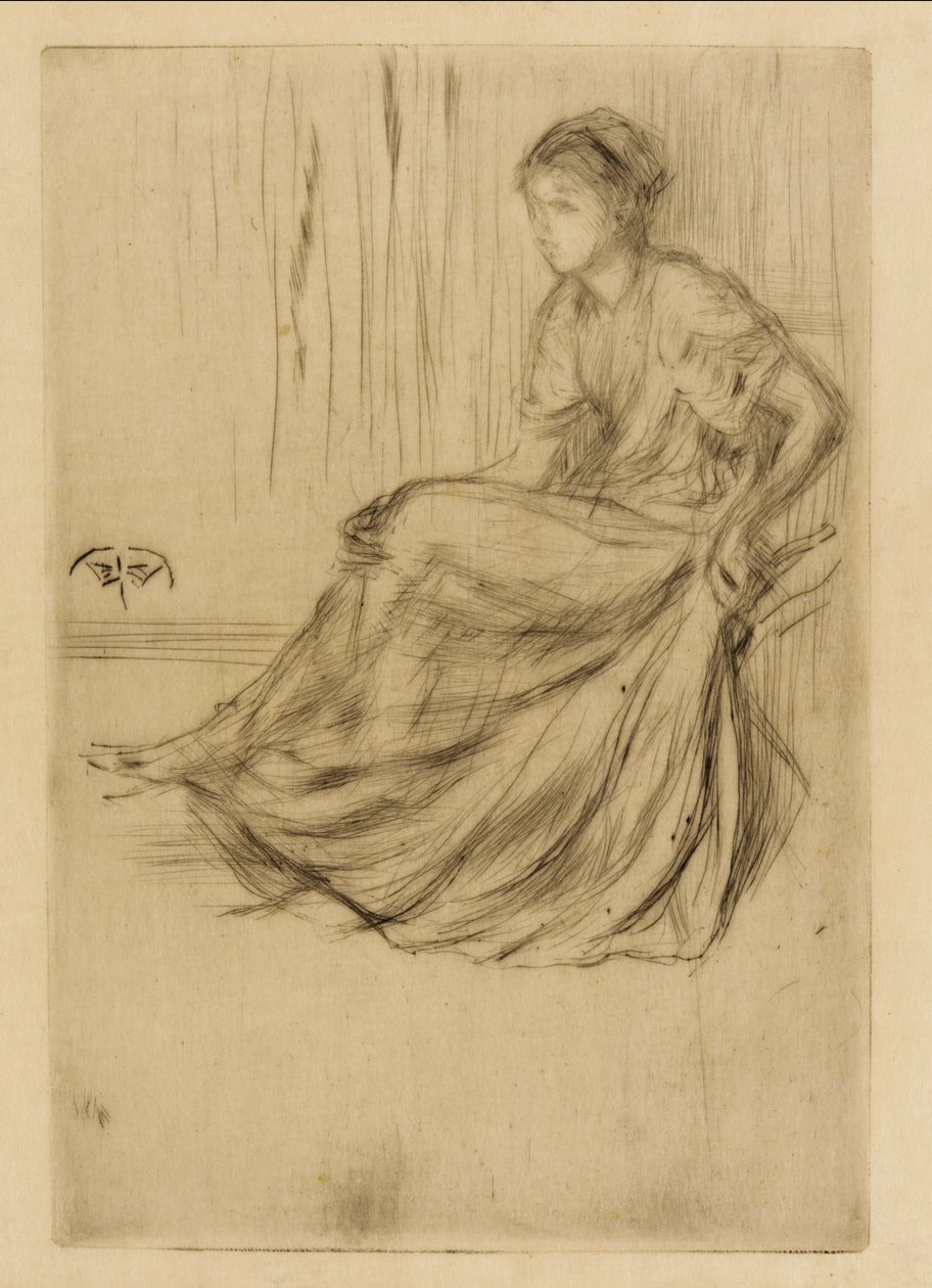 Model siddende af James Abbott McNeill Whistler