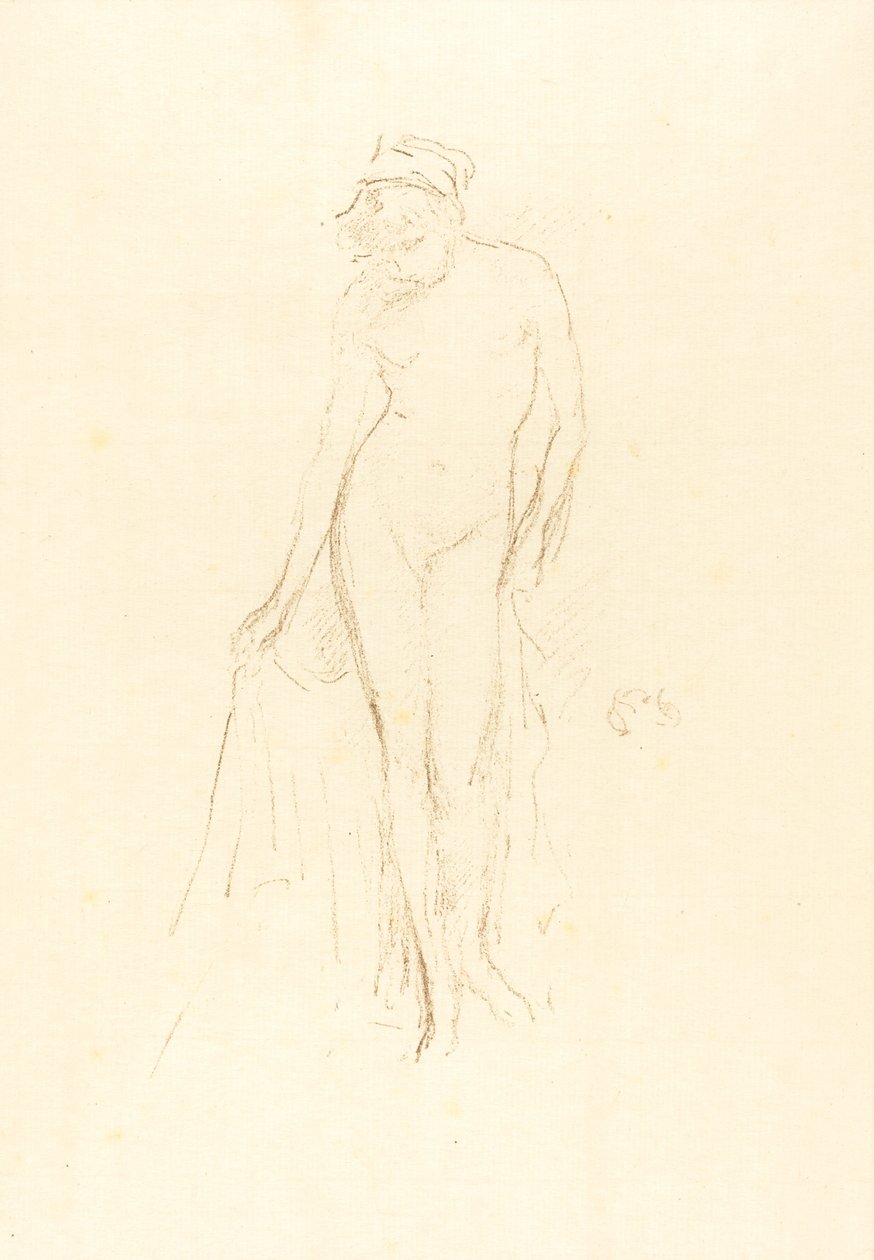 Nøgenmodel, stående af James Abbott McNeill Whistler