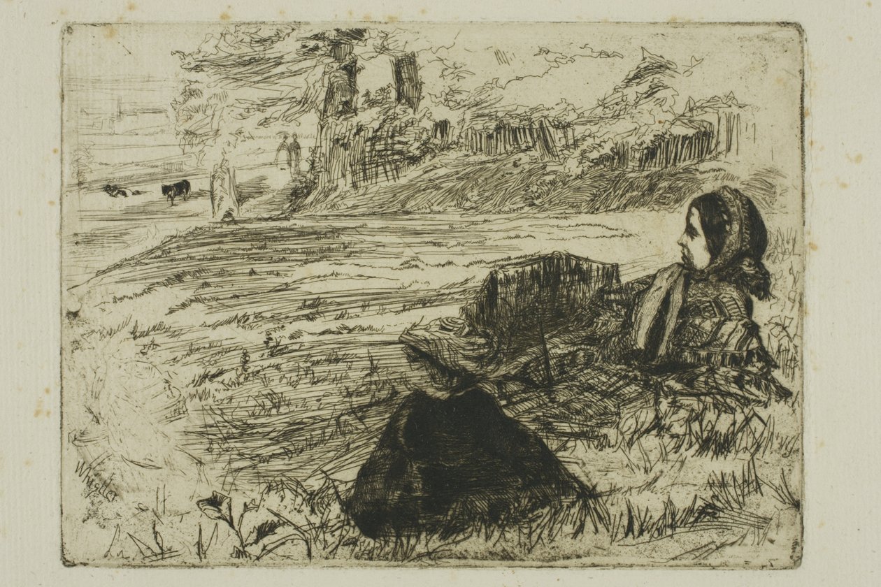 Sygeplejerske og barn af James Abbott McNeill Whistler