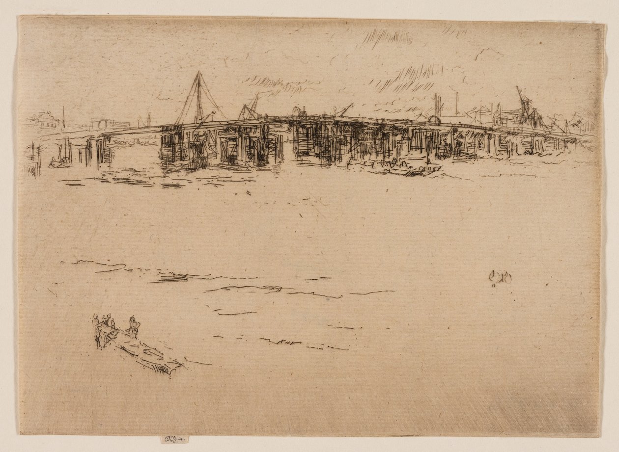 Old Battersea Bridge, nr. 2 af James Abbott McNeill Whistler
