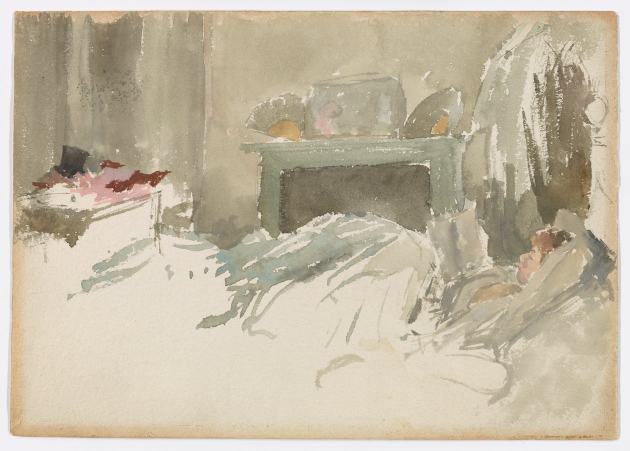 Hviler i sengen af James Abbott McNeill Whistler