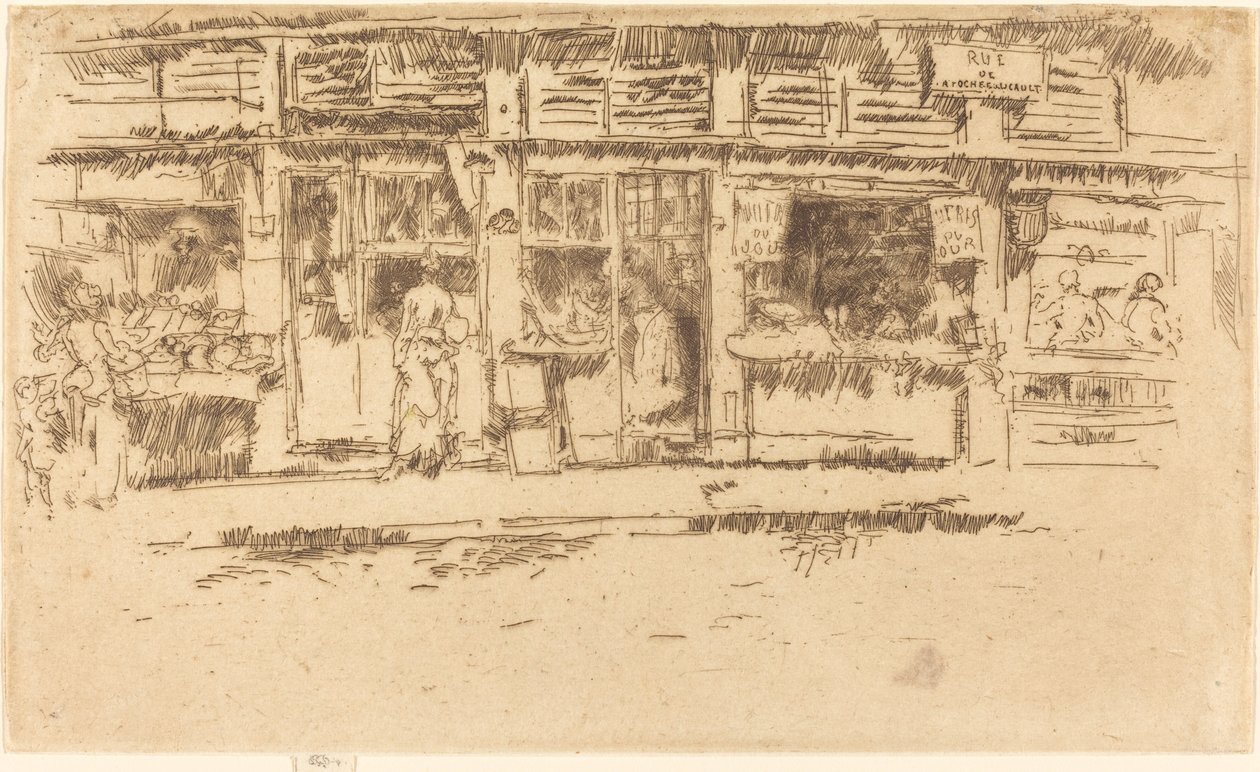 Rue de la Rochefoucauld af James Abbott McNeill Whistler